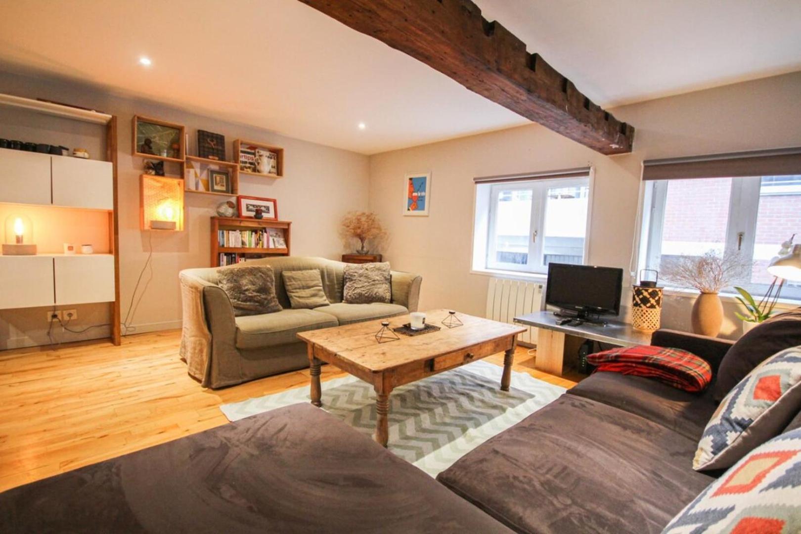 Duplex In The Heart Of Old Lille Terrace + Parking Lägenhet Exteriör bild